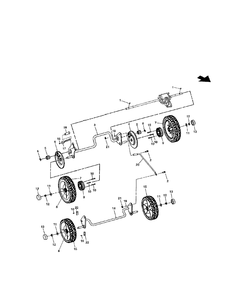 Part Location Diagram of M724970 Murray LEVER, SPRING HOC